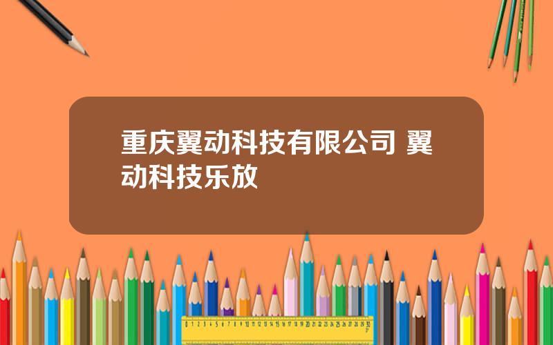 重庆翼动科技有限公司 翼动科技乐放